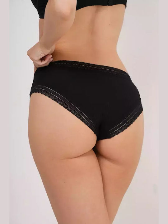 Bonatti Damen Slip mit Spitze Schwarz