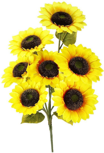 Букет от изкуствени цветя Heliotropium Yellow 57см