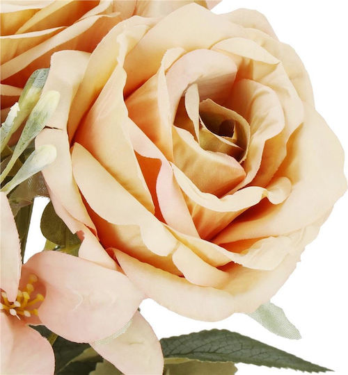Buchet din Flori Artificiale Trandafir Pink 40cm