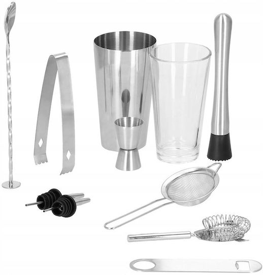 Cocktail Shaker Kit Bartenders 400/700 Ml Ki9 11 Pieces