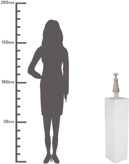 ArteLibre Decorative Statuette made of Ceramic 9x8x31.5cm 1pcs