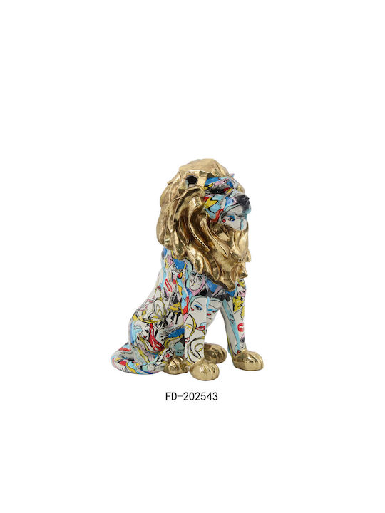 DKD Home Decor Декоративно Lion от Полирезин S3039532 1бр