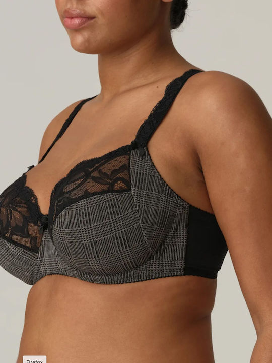 Primadonna Bra without Padding Underwire Black and White