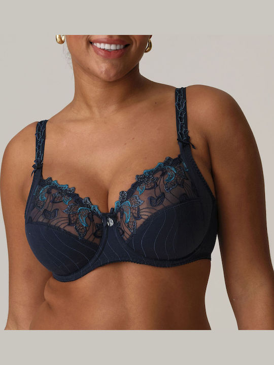 Velvet Blue Minimizer Σουτιέν χωρίς Ενίσχυση με Μπανέλες