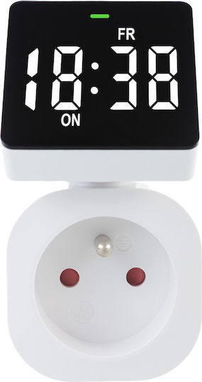 Digitale Zeitschaltuhr Timer 8 Programme 3680W Bildschirm Max Belastung 16A IP20 GreenBlue GB610 E