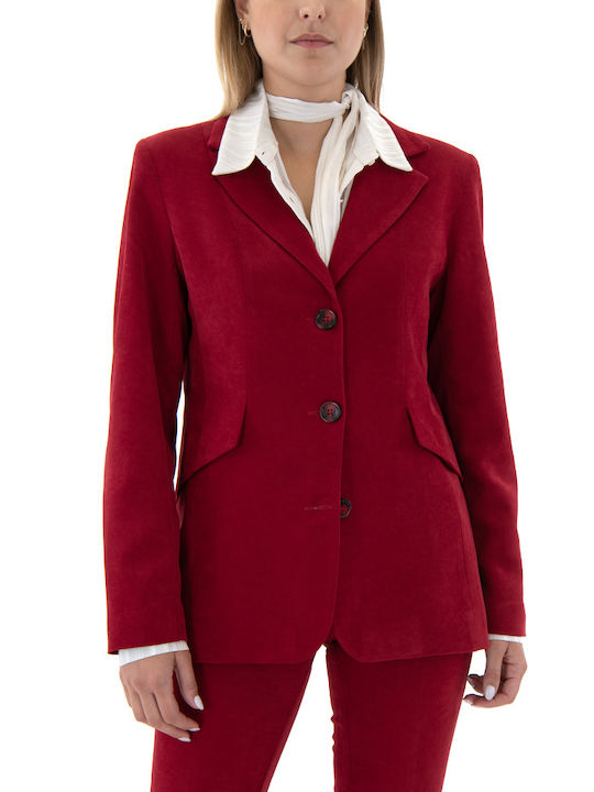 C. Manolo Women's Corduroy Blazer RED