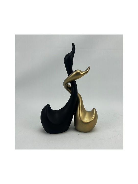 Karvounis Set of Decorative Swans made of Ceramic 17x9x25cm 2pcs