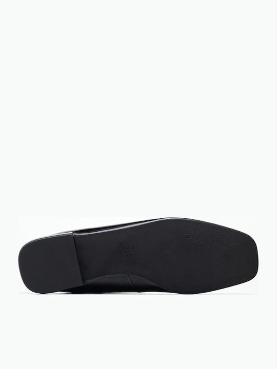 Leder Pumps mit Riemchen Schwarz