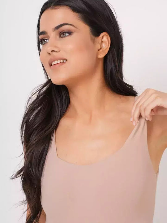 Frauen Bodysuit Beige