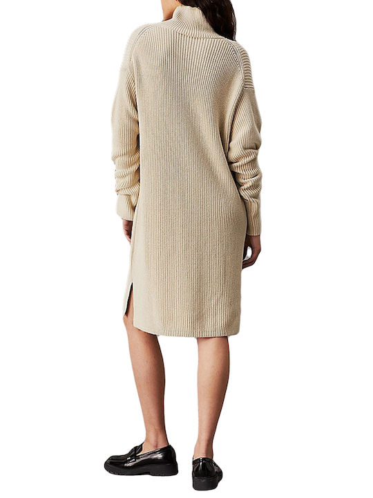 Calvin Klein Knitted Dress All Day Beige