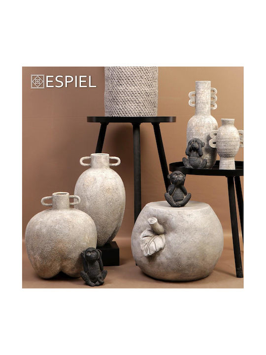 Espiel Διακοσμητική Μαϊμού από Τσιμέντο 10.5x8x14cm