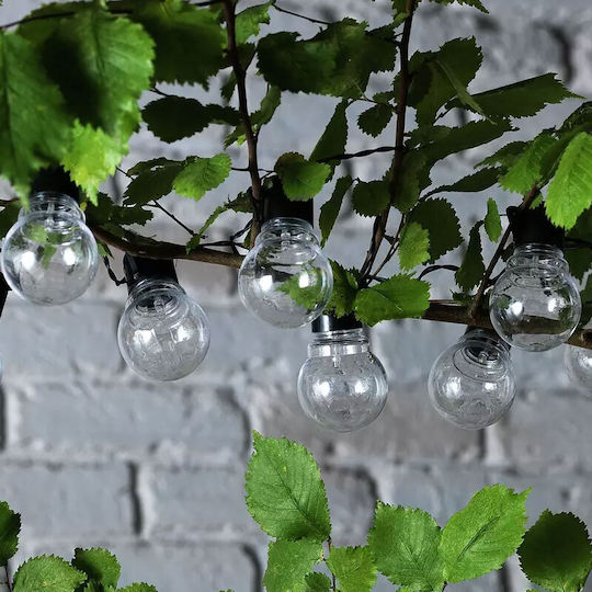 Suspendata Lampă Solară Ghirlande cu Alb Cald Lumină IP44