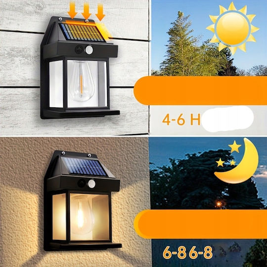 Solar Garden Wall Lamp 1200mah 21cm Xl Strong Ip65
