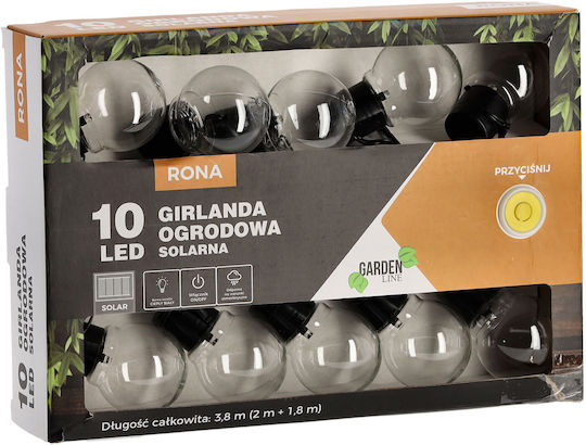 Suspendata Lampă Solară Ghirlande cu Alb Cald Lumină IP44