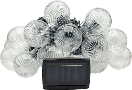 Suspendata Lampă Solară Ghirlande cu Alb Cald Lumină