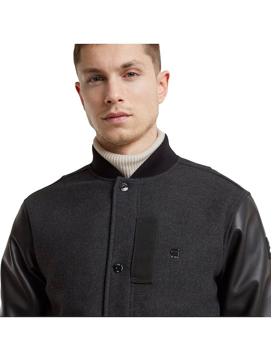 Collegejacke Jacke Black