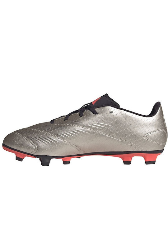 adidas Predator Club Football Shoes with Cleats Silver