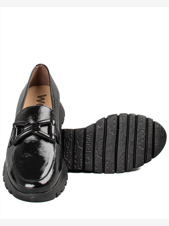 Wonders Women's Loafers in Black Color