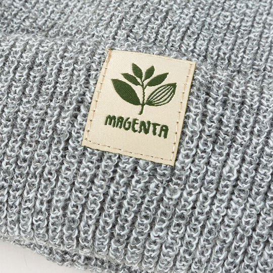 Beanie Unisex Σκούφος Πλεκτός σε Γκρι χρώμα