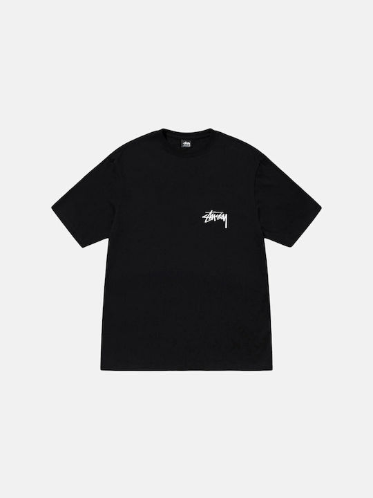 Stussy Herren T-Shirt Kurzarm Schwarz