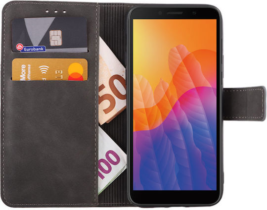 Lime Essential Magnet Wallet Δερματίνης Γκρι (Huawei Y5p)