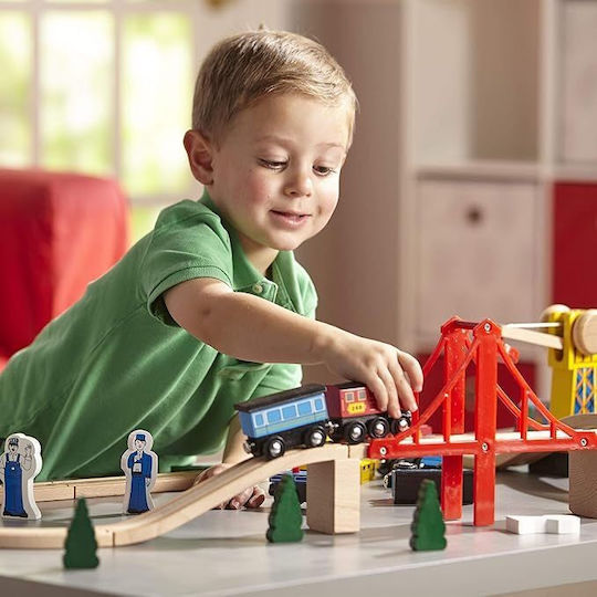 Melissa & Doug Set with Train made of Wood for 3+ years+ Years