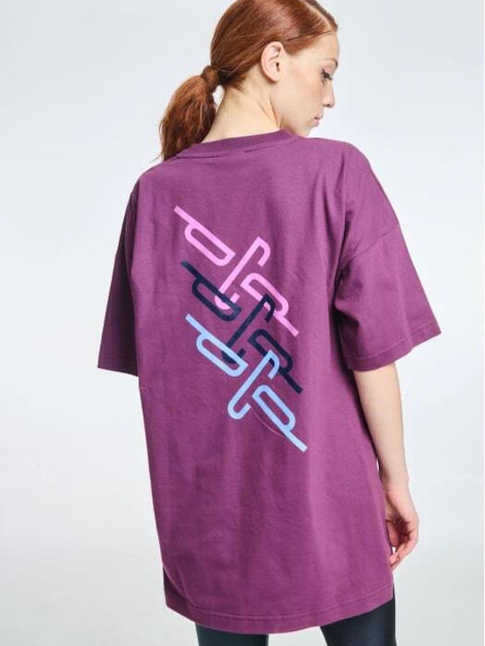 PCP Damen T-shirt Aubergine