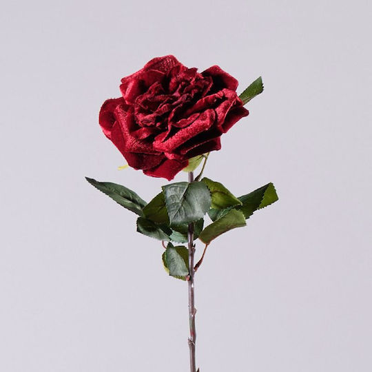 Artificial Decorative Branch Rose Red 63cm Supergreens