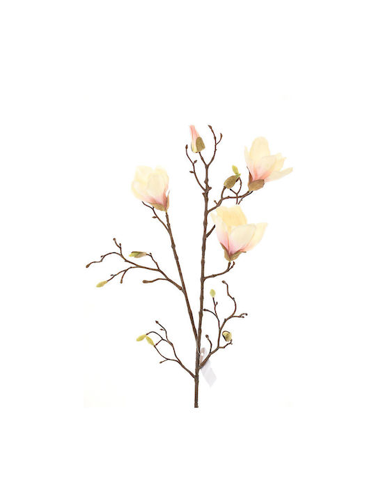 Supergreens Artificial Decorative Branch Magnolia Creme 85cm 1pcs