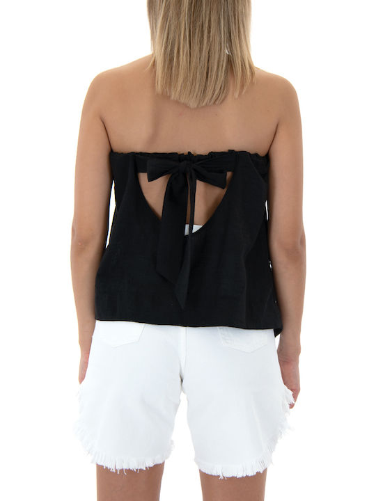 Γυναικεία Μπλούζα Strapless Μαύρο