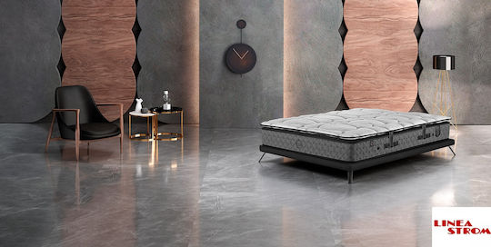 Linea Strom Silk Super-King Ergonomische Matratze 170x200x36cm mit Pillow-Top