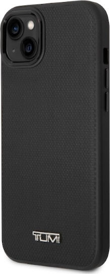 Tumi Tuhmp14srbak iPhone 14 15 13 6,1" Schwarzes Hartschalen-Lederetui mit Ballistikmuster Magsafe