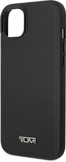 Tumi Tuhmp14srbak iPhone 14 15 13 6,1" Schwarzes Hartschalen-Lederetui mit Ballistikmuster Magsafe