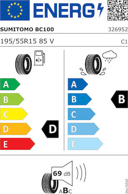 Sumitomo BC100 Car Summer Tyre 195/55R15 85V