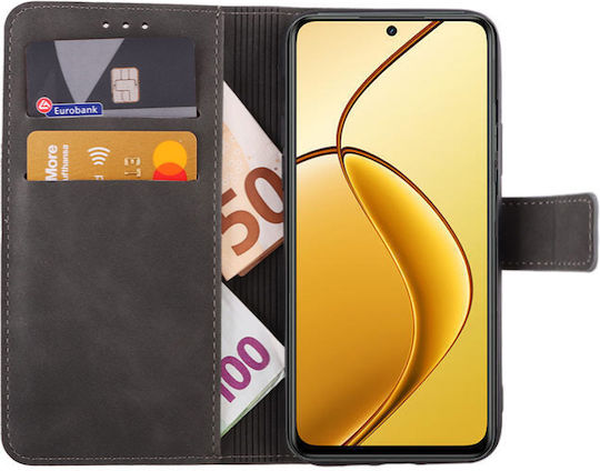 Lime Essential Magnet Wallet Synthetic Leather Gray (Realme 12x)