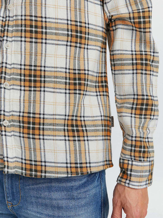 Blend Men's Shirt Checked YELLOW