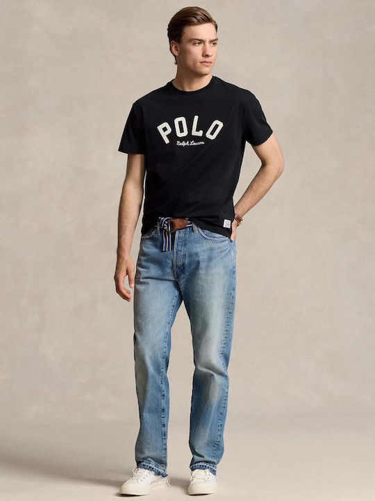 Ralph Lauren Bluza Bărbătească cu Mânecă Scurtă Polo Black