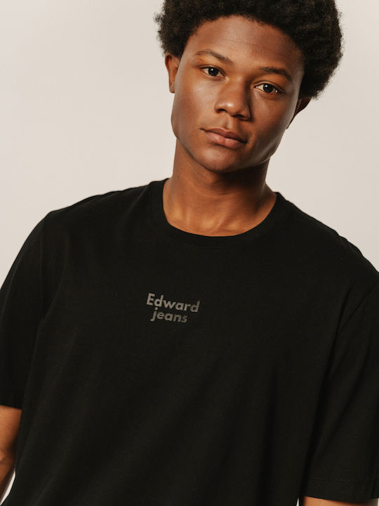 Edward Jeans Men's Short Sleeve T-shirt Black