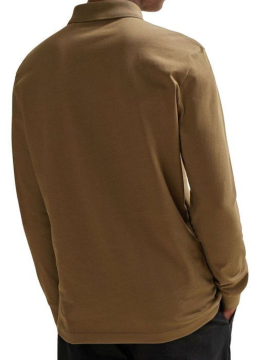 Hugo Boss Jersey Men's Long Sleeve Blouse Khaki/Olive