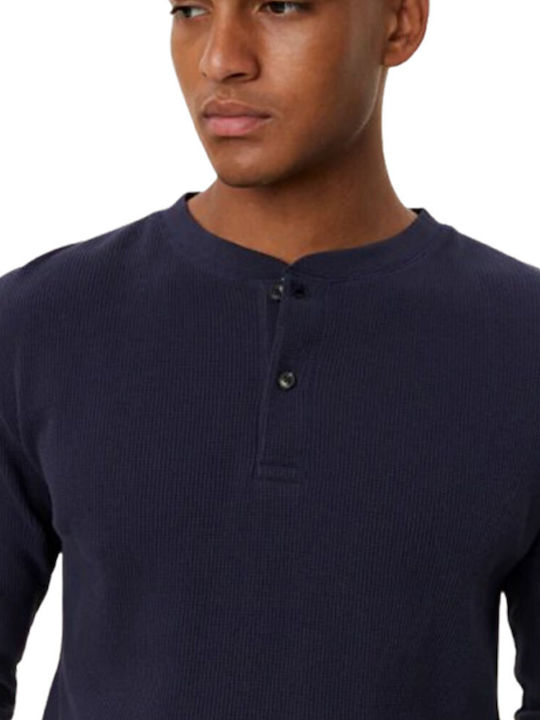 Les Deux Men's Long Sleeve Blouse Dark Navy