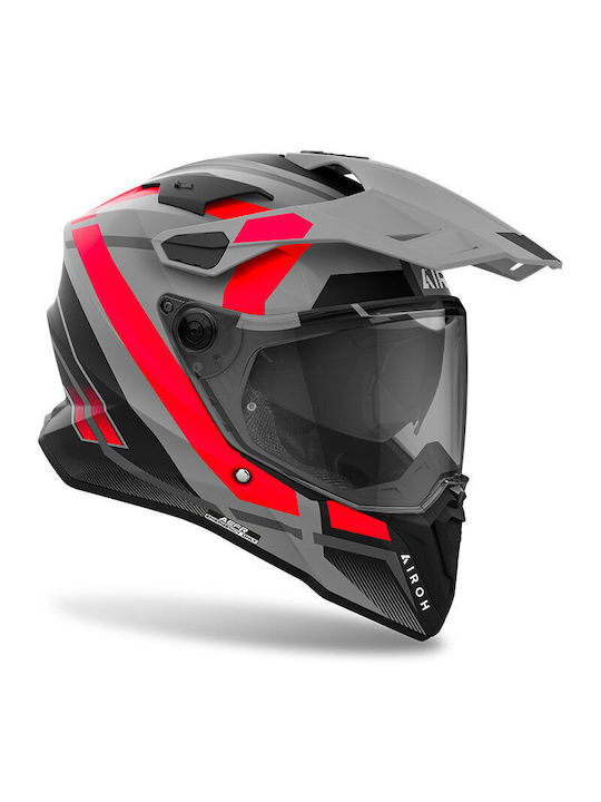 Airoh Commander 2 On-Off Helmet with Pinlock and Sun Visor 1430gr Matt Orange