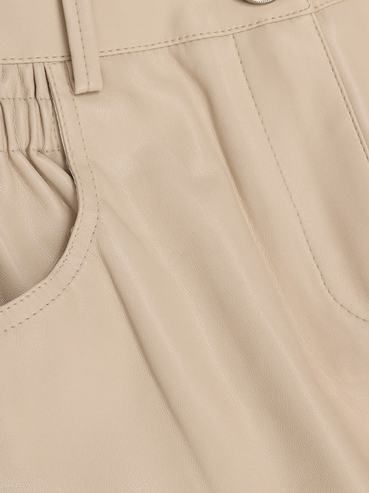 Kids' Fabric Pants Beige