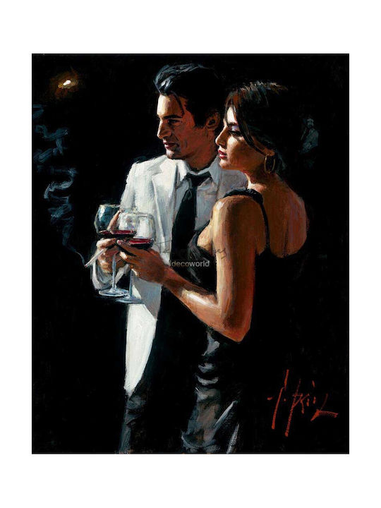 Με Ζευγάρι Πίνακας σε Καμβά 45x65cm