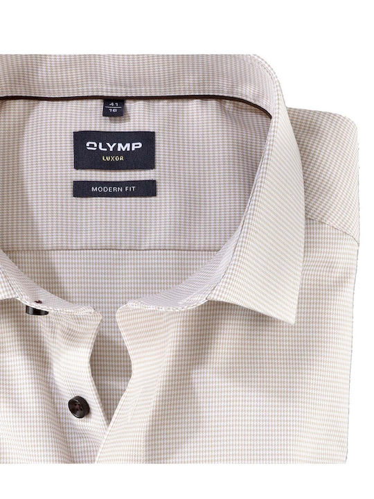 Olymp Luxor Shirt Beige