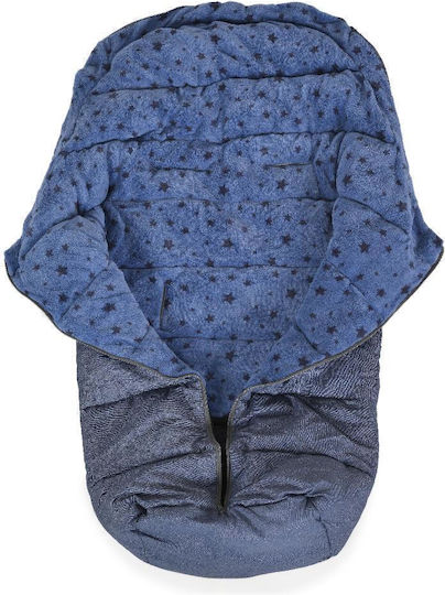 Cangaroo Cuddle Universal Waterproof Stroller Footmuff with Fleece Lining 80x46cm Blue