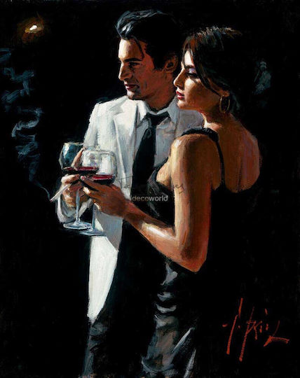 Με Ζευγάρι σε Καμβά 30x40 cm