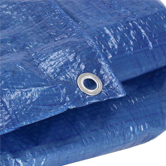 Waterproof Laminated Polyethylene Tarp 60g/m2 6x8m Blue