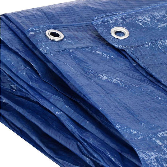 Prelată impermeabilă laminată din polietilenă 60g/m2 4x4m Albastru