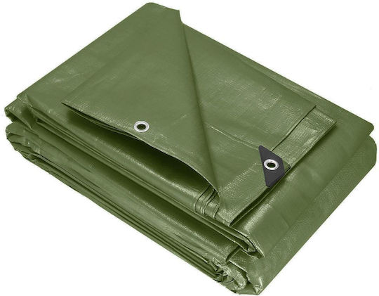 Wasserdichte laminierte Polyethylen-Plane 120g/m² 6x8m Grün