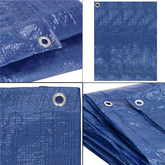 Prelată impermeabilă din polietilenă laminată 60g/m2 2x3m Albastru